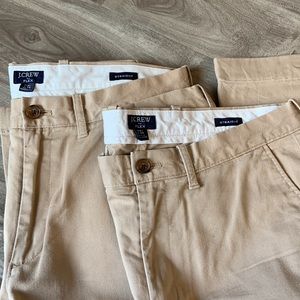 J.crew men’s FLEX straight leg chinos in khaki size:31x30